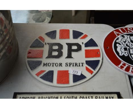 A reproduction BP plaque (109)