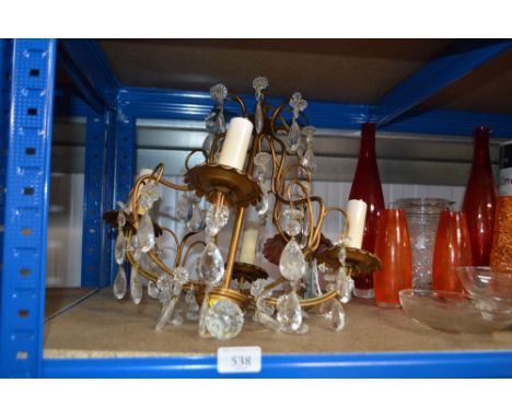 A four branch light fitting