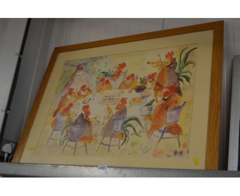 A framed print after June Willoughby