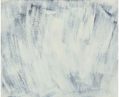   Raimund GirkeAufsteigendes Weiss  Öl auf Leinwand 50 x 60 cm. Gerahmt. Auf der umgeschlagenen Leinwand signiert, datiert un