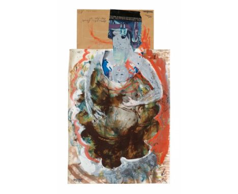   Dieter Roth und Arnulf RainerDramatic finale. Letztes Gebet  Gouache und Graphit auf unterschiedlichen, teils übereinander 