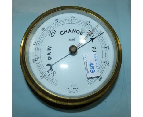 A ship's brass barometer by Sestril