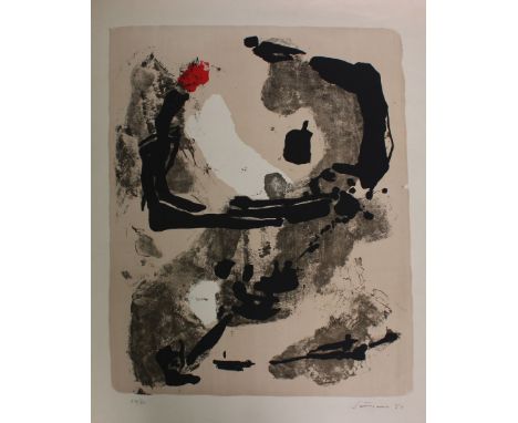 20th Century School, The Red Mark.&nbsp; Lithograph 34/40.&nbsp; Indistinctly signed lower right, dated '60.&nbsp; &nbsp;70 x