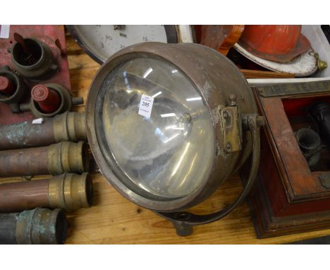 A search light, possibly from a fire engine.
