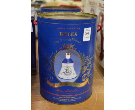 A Wade Bells whisky decanter to commemorate the birth of Princess Eugenie, boxed.