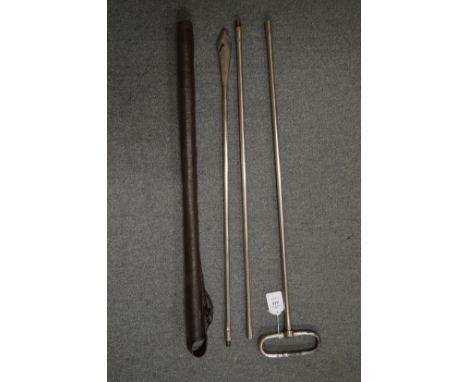 A Haystack moisture checking rod with original leather scabbard.