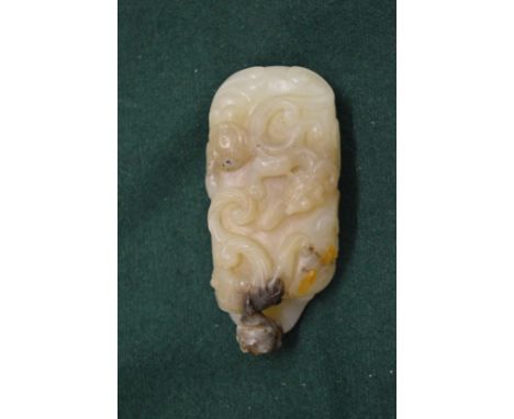 Chinese carved jade amulet.
