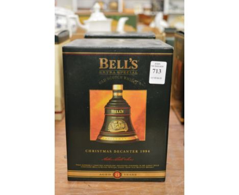 A Wade Bells Scotch whisky decanter Christmas 1994, boxed.