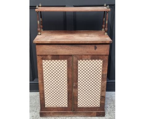 A George IV rosewood chiffonier, 77.5cm wide.