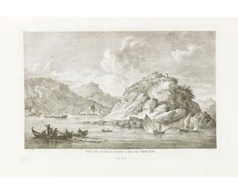 Marie G. F. A. de Choiseul-Gouffier   &nbsp; Voyage pittoresque de la Greece. 2 in 3 Bänden. Paris 1782-1822. - Vollständiges