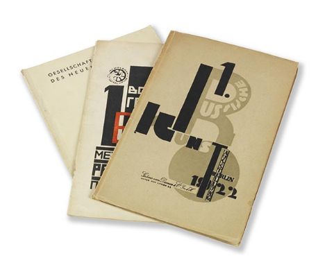 El Lissitzky     Erste Russische Kunstausstellung Berlin 1922. Berlin, Galerie van Diemen 1922.  Seltener Ausstellungskatalog