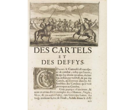 Claude François Ménestrier     Traité des tournois, ioustes, carrousels, et autres spectacles publics. Lyon, J. Muguet 1669. 