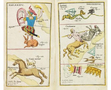 Johann Leonhard Rost     Atlas portatilis coelistis. Oder compendiöse Vorstellung des gantzen Welt-Gebäudes in den Anfangs-Gr