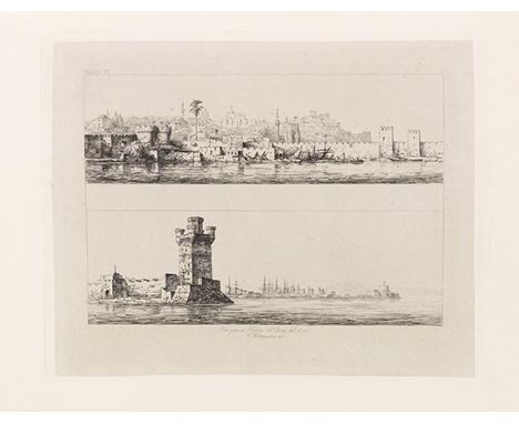 Albert Berg     Die Insel Rhodus, 2 Teile in 1 Band. Braunschweig, G. Westermann 1862.  Erste Ausgabe des schön ausgestattete