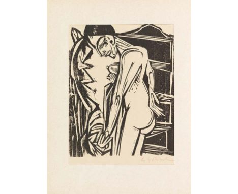 Will Grohmann     Kirchner-Zeichnungen. Dresden, E. Arnold 1925.  'Das erste wichtige Buch über Kirchners Zeichnungen' (Eberh