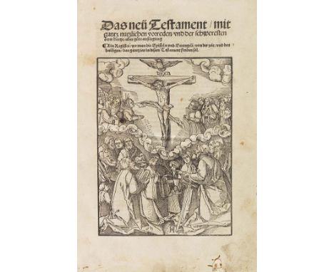 Biblia germanica   &nbsp; Das neü Testament, mit gantz nutzlichen vorreden. Augsburg, Silvan Otmar, 11. Juni 1523. - Erste Au