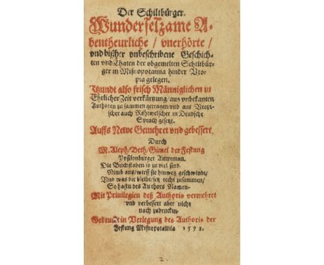 Der Schiltbürger   &nbsp; Wunderselzame Abentheurliche, unerhörte, und bißher unbeschribene Geschichten und Thaten der obgeme