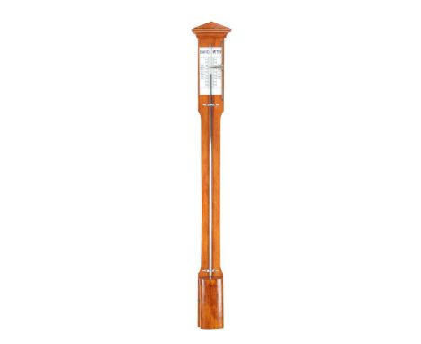 Dutch wooden stick barometer, 98 cm high