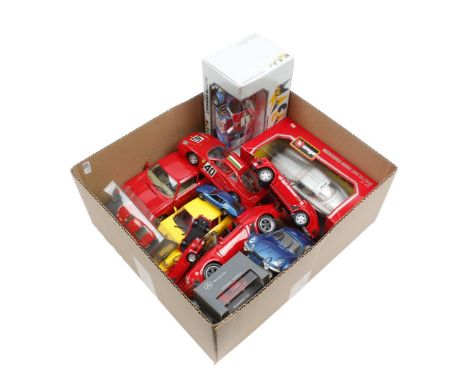 Box with scale model cars