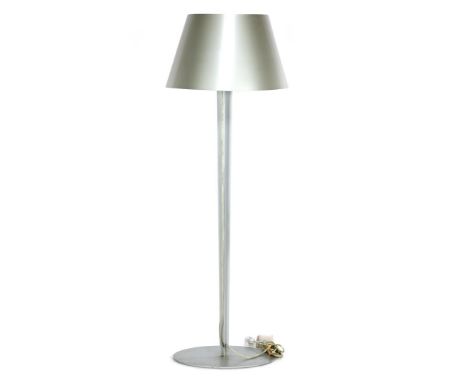 Paolo Pallucco (1950-)Gray metal floor lamp, design Paolo Pallucco for Pallucco, Italy ca. 2000, 139 cm high