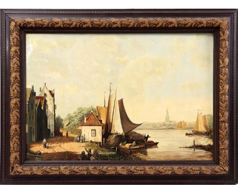Signed Reinold van de Heuvel, copy after old master, canvas 50x70 cm