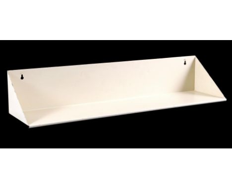 Constant Anton Nieuwenhuys (1920-2005)Minimalist cream-coloured lacquered metal shelf, design Constant Nieuwenhuys for Asmeta