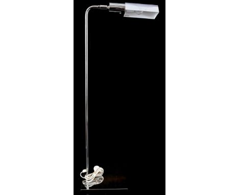 Chrome floor lamp, bottom of foot marked with sticker Örsjö Belysning, type 308, Sweden, second half of the 20th century, 100