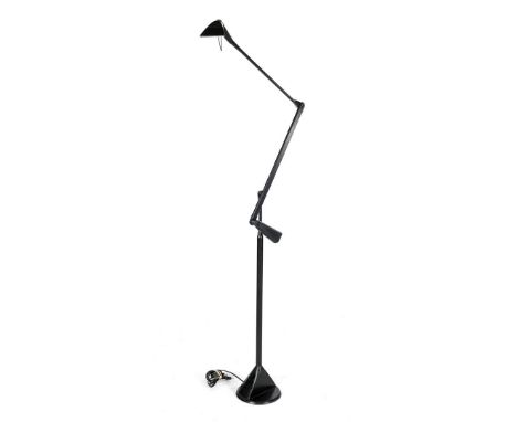Walter MoniciBlack lacquered counterbalance floor lamp, design Walter Monici for Lumina, model 'Zelig Terra,' marked at the b