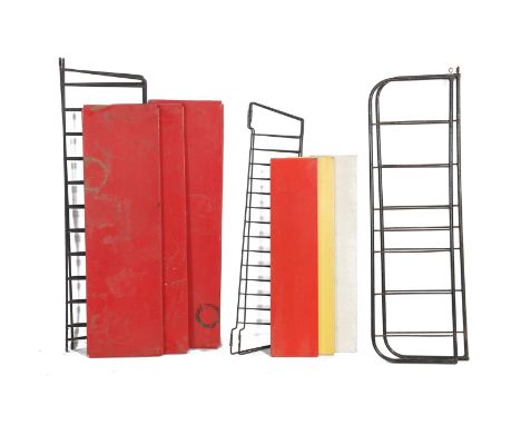 Tomado 3-shelf metal wall rack, 48 cm wide and 3-shelf wall rack, 60 cm wide