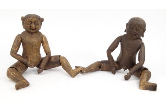 antique chinese wooden dolls