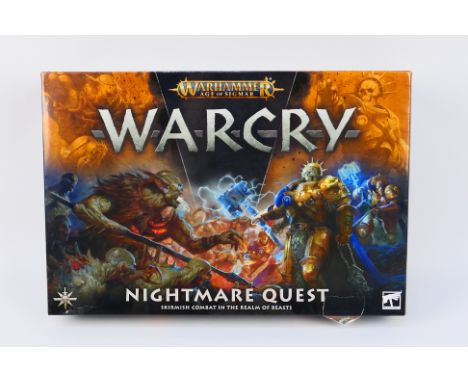 Warhammer - A boxed Warhammer Age of Sigmar 'Warcry - Nightmare Quest'. The set is presumed to be in Mint condition being in 