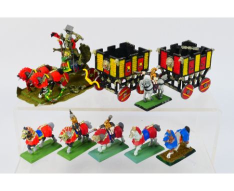 Warhammer - Games Workshop - Citadel - A group of loose painted Warhammer Empire figures and accessories. Lot includes an Imp