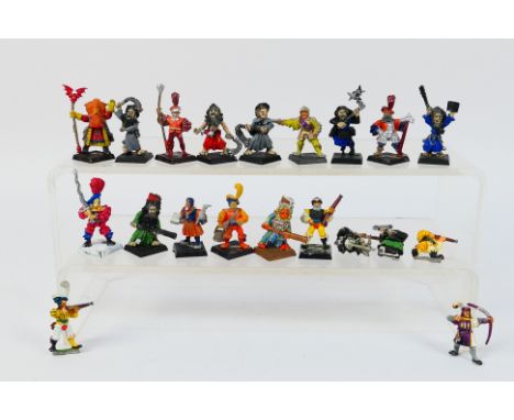 Warhammer - Games Workshop - Citadel - A group of 20 loose Warhammer Empire metal figures, including Flagellant; Bright Wizar