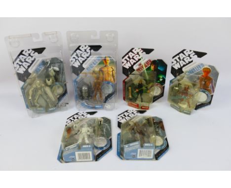 Hasbro - Star Wars - A collection of six carded Hasbro Star Wars 30th Anniversary R. McQuarrie Signature Series Concept 3 ¾" 