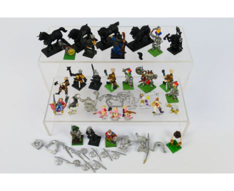 Warhammer - Games Workshop - Citadel - Over 30 loose predominately painted metal Warhammer, mostly Empire figures. Lot includ