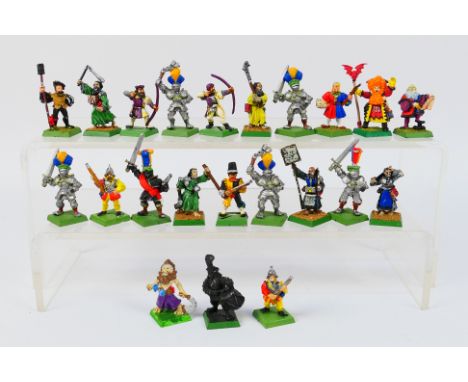 Warhammer - Games Workshop - Citadel - A group of 22 loose Warhammer Empire metal figures, including Imperial Champion; Empir