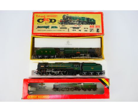 Tri-ang - Hornby - 2 x boxed OO gauge locomotives Britannia 70000# R.063, a CKD Princess Elizabeth # R.386. They show signs o