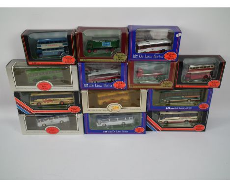 Exclusive First Editions - thirteen 1.76 scale EFE Diecast Models Buses to include Guy Arab II Utility Birkenhead Corporation