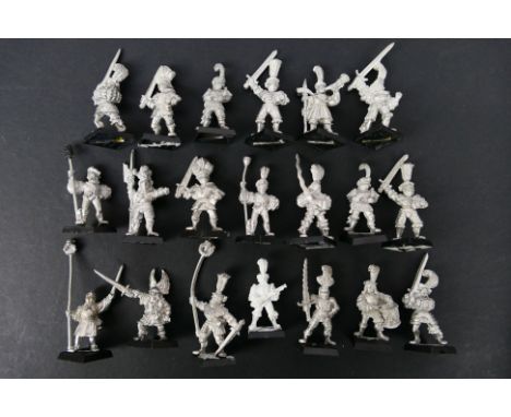 Warhammer - Games Workshop - Citadel - A group of 20 loose unpainted Warhammer Empire metal figures, including Imperial Great