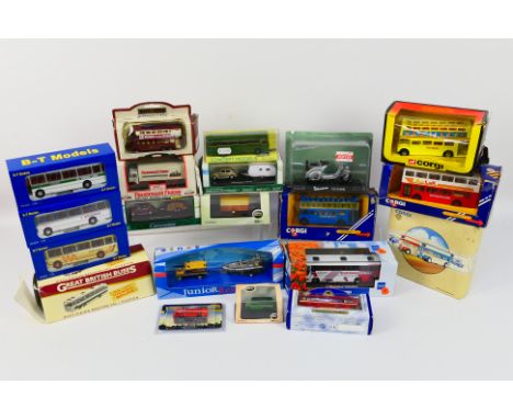 Corgi - Cararama - EFE - Others - A boxed group of diecast model vehicles (mainly buses) in various scales. Lot includes Corg