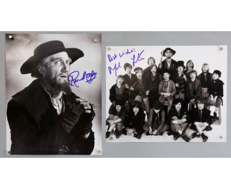 Oliver! (1968) British Quad film poster, folded, 30 x 40 inches, Ron Moody signed 10 x 8 photo &amp; Mark Lester signed 10 x 