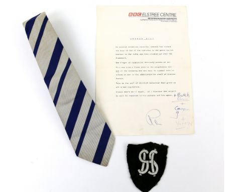 Grange Hill - British television children's drama series originally made by the BBC. A screen used school tie &amp; patch &am