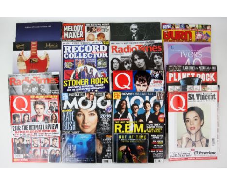 40 Music Magazines from 2000 onwards including 10 Q’s, Mojo’s, various rock and film titles, The Beatles or The Rolling Stone