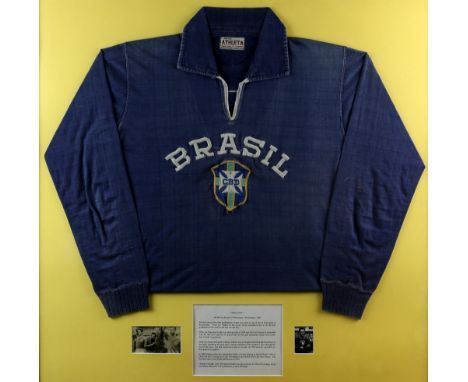 Gylmar dos Santos Neves (Gilmar) (1930-2013) Brazil Goalkeeper and double World Cup Winner. A match worn Brazil Goalkeeper Je