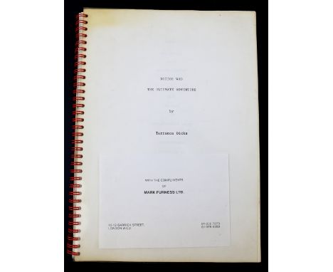 Doctor Who - The Ultimate Adventure, Stage Show Script by Terrence Dicks from the 1980's at Wimbledon Theatre, 101 pages with