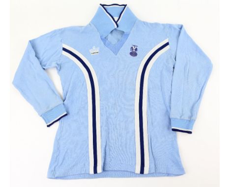 Football - Coventry City Football Club - An original Admiral match worn long sleeve home shirt with number 4 on reverse, like
