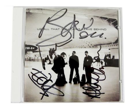 U2 - 'All That You Cant Leave Behind' - CD Album signed by all four in black marker including Bono..   Generally in very good