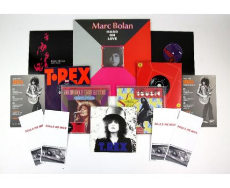 Marc Bolan &amp; T.Rex - ‘Hard On Love’ withdrawn vinyl album in mint condition with inner and mint ‘Jasper C. Debussy' 7” Si