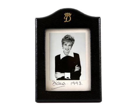Diana Princess of Wales - fine signed and inscribed presentation portrait photograph of the smiling Princess, - inscribed in 