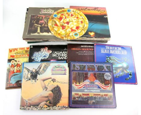 50+ Original vinyl LPs mostly from the 1970's including The Allman Brothers, Elvin Bishop, The Marshall Tucker Band, Wet Will